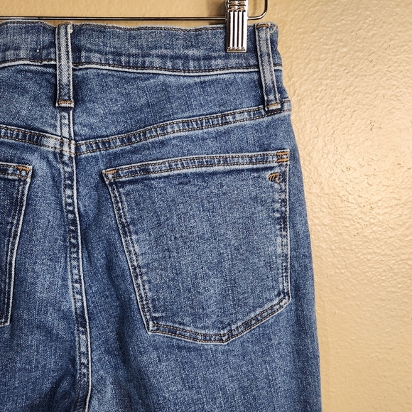 Madewell Womens |27| Mid-Rise Stovepipe Jeans in Knowland Wash/Slit-Hem Edition - Picture 9 of 14